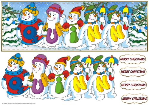 SNOWMEN NAMES LARGE DL - QUINN