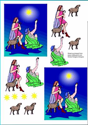 Shepherds See Star of Bethlehem