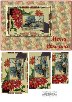 Poinsettia and Cottage