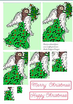 Angel with Christmas Tree