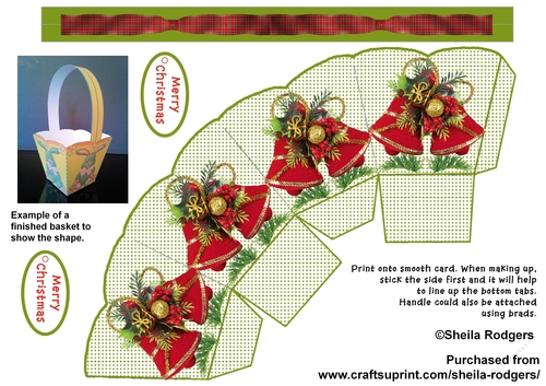 CHRISTMAS BASKET - BELLS