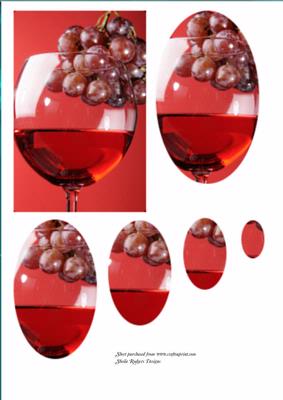 Red Wine and Grapes