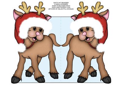 Santa Hat Reindeer