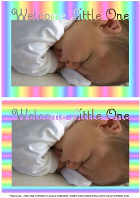 Welcome Little One Toppers