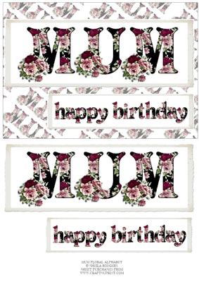 Mum Floral Alphabet