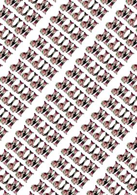 Mum Floral Alphabet Backing Paper
