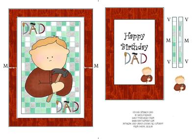 DIY Dad Spinner Card