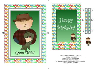 Gone Fishin' Birthday Spinner