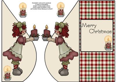 Raggedy Ann with Candle