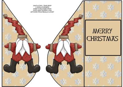 Santa Star 1 Tear Drop