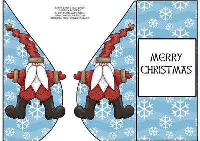 Santa Star 2 Tear Drop