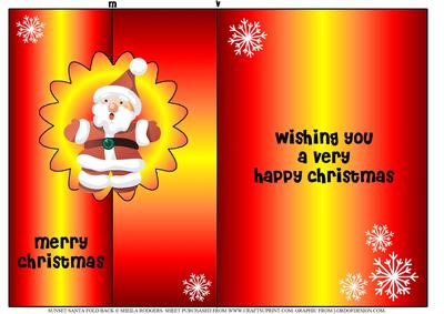 Sunset Santa Fold Back
