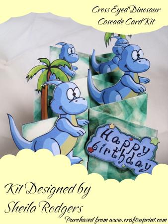 Cross Eyed Dinosaur Cascade Card Kit
