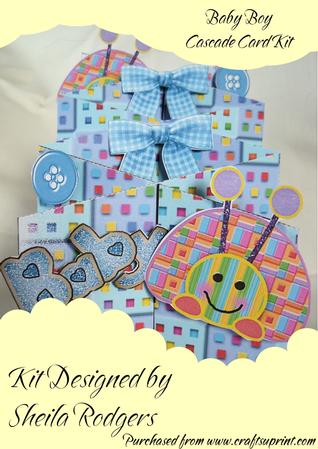 Baby Boy Cascade Card Kit