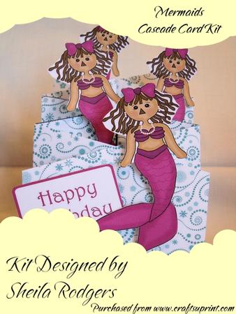 Mermaids Cascade Card Kit