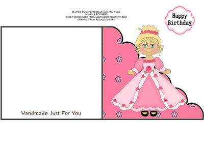Blonde Southern Belle Cut and Fold
