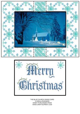 The Blue Church Swing Card