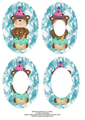 Birthday Bear Oval Tunnel