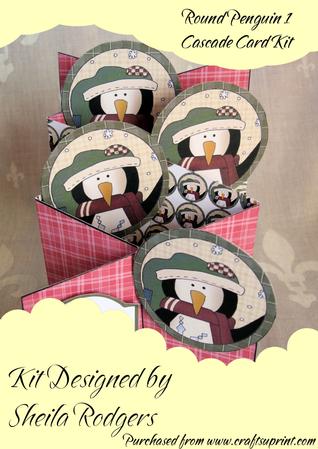Round Penguin 1 Cascade Card Kit