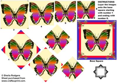 Golden Butterfly 1 Star Pyramid