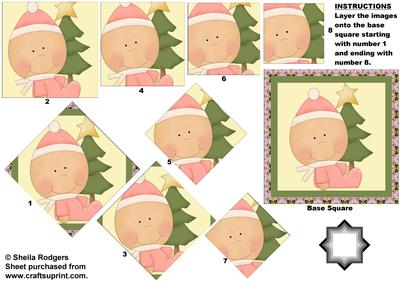 Christmas Baby Girl Star Pyramid