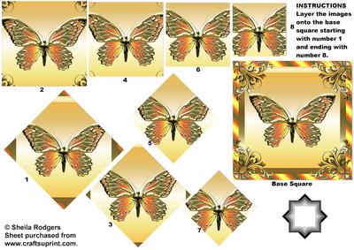 Golden Butterfly 3 Star Pyramid