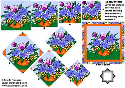 Bowl of Flowers Star Pyramid
