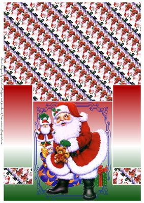 Santa Claus Column Fold