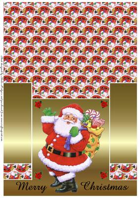 Santa Claus 2 Column Fold