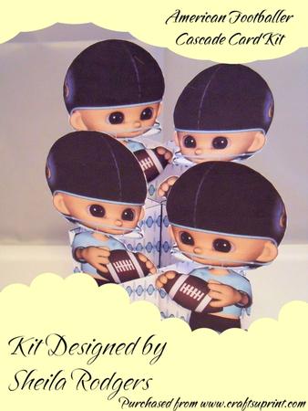 American Footballer Cascade Card Kit