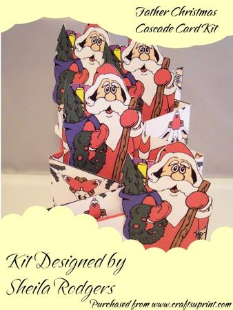 Father Christmas Cascade Card Kit
