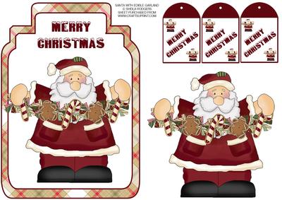 Santa with Edible Garland