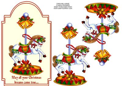Carousel Horse Christmas Decoration