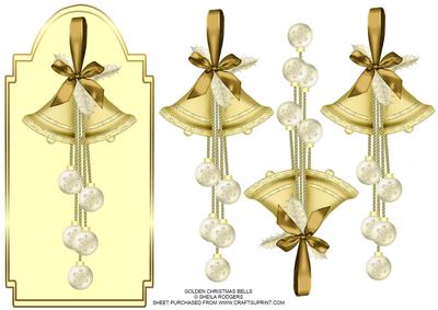 Golden Christmas Bells