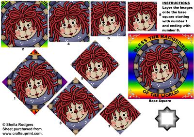 Bless the Raggedies Star Pyramid