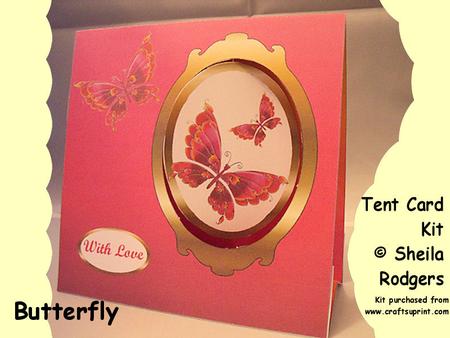 Butterfly Tent Card Kit