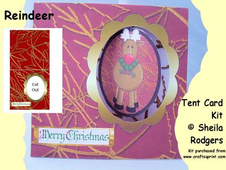 Reindeer Tent Card Kit