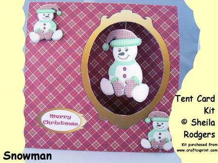Snowman Tent Card Kit