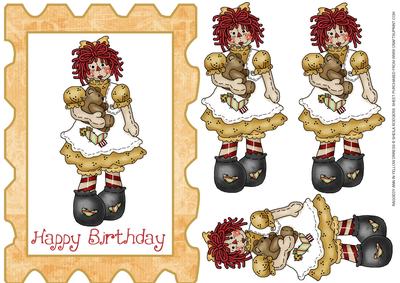 Raggedy Ann in Yellow Dress