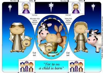The Nativity Oval Pop Out