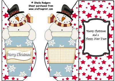 Snowman Espresso Tear Drop