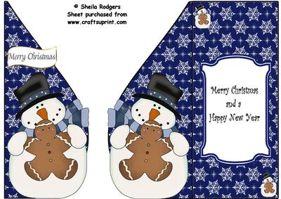 Snowman with Gingergread Teardrop