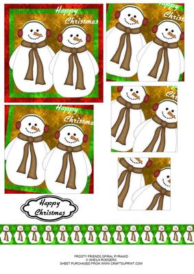 Frosty Friends Spiral Pyramid