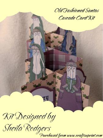Old Fashioned Santas Cascade Card Kit