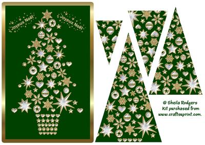 Joyeux Noel Tree on Green
