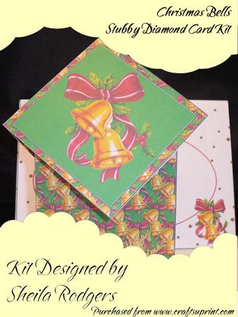 Christmas Bells Stubby Diamond Card Kit