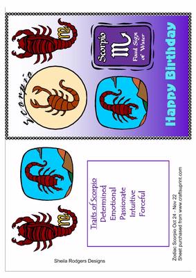Zodiac Scorpio Oct 24 - Nov 22