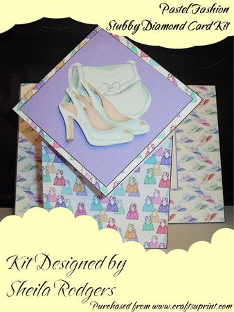 Pastel Fashion Stubby Diamond Card Kit