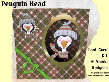 Penguin Head Tent Card Kit