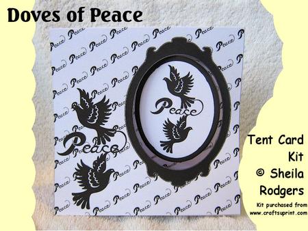 Doves of Peace Tent Card Kit